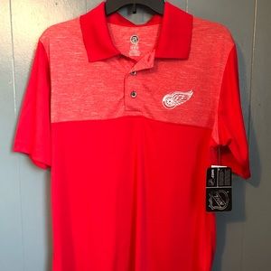 NWT Men’s Official NHL Detroit Red Wings Polo